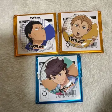 하이큐 하이드리 팝업 캔뱃지 B C 오이카와 토와다 테루시마