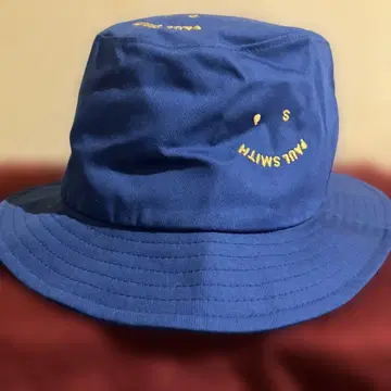 파랑 코튼 버킷햇 S M I L E