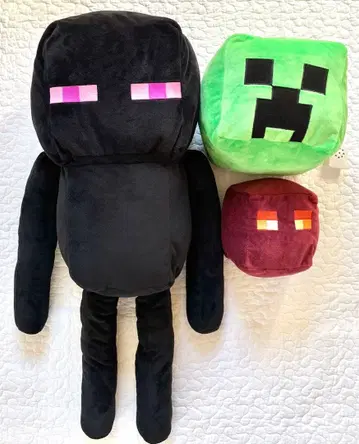 마인크래프트 봉제 인형 3종 세트 쿠션 프라이스