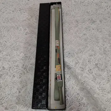 순수 실크 허리띠 수제 끈 금실 금속사 연한 녹색 꾀꼬리색