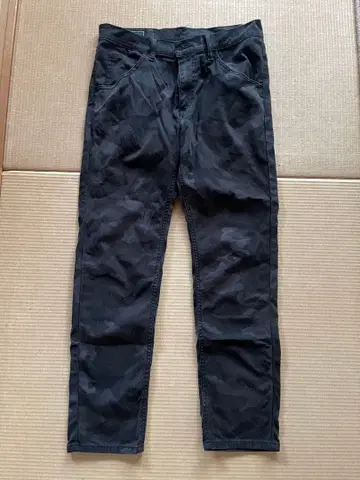 빔즈 골프 별주 Lee 블랙 카모 패턴 팬츠 M 사이즈