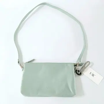 미사용품 F/CE. 미니 파우치 숄더백 그린 인조 가죽