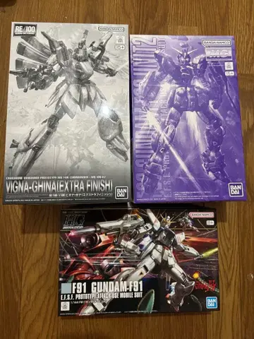 RE/100 비기나 기나 F91 MG 1/100 건담 F90 HG 91