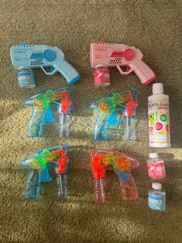 버블건 6개 세트 [액체 포함]