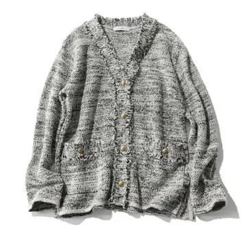 새상품급.suadeo 니트 트위드 자켓 M