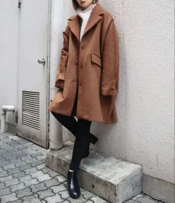 EMODA 벌키 와이드 코쿤 코트