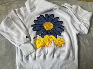 DISH// 라이브 굿즈 HAPPY 화이트 후드티 M