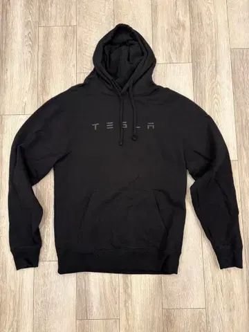 Tesla 블랙 후드 부착 후드티