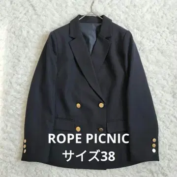 로페피크닉 울 라이크 서지 골드 버튼 자켓 네이비 네이비 블레이저 38