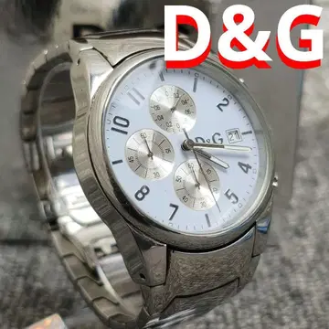 작동품 D&G 쿼츠 손목시계 크로노그래프