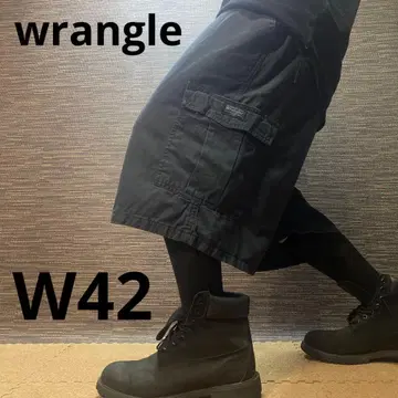 Wrangler 블랙 카고 숏팬츠 W42