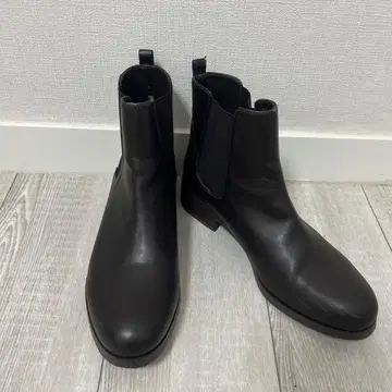 다크 브라운 사이드 고어 부츠 힐 5cm