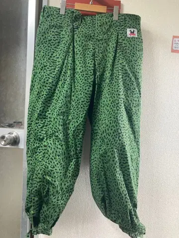 레오파드 무늬 카고 팬츠