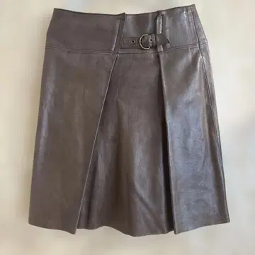 CIVIDINI 가죽 스커트 브라운 M 사이즈