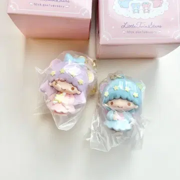 2종 시크릿 키링 리틀트윈스타 별하늘의 엔젤 디자인