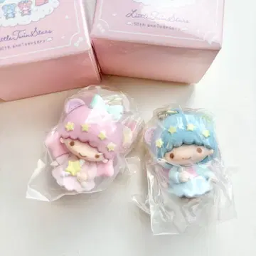 2종 시크릿 키링 리틀트윈스타 별하늘의 엔젤 디자인