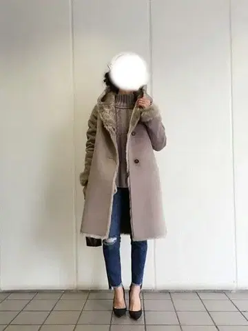 택 포함 미사용 새상품 인기 TODAYFUL 페이크 무스탕 코트 36