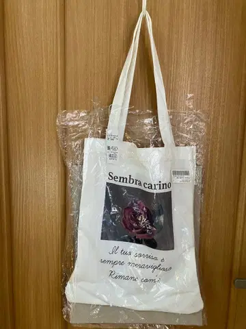 INGNI 꽃 프린트 토트백 화이트