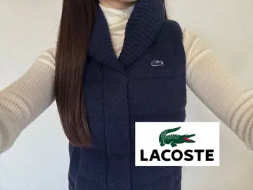 LACOSTE 네이비 다운 베스트 34