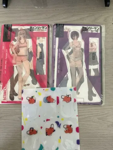 체인소 맨 옷 갈아입기 클리어 스탠드 레제 파워 덤 포함