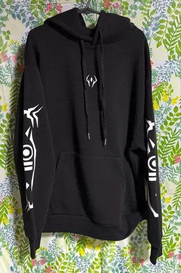 주술회전 x WEGO 후드 맨투맨 블랙 M 사이즈