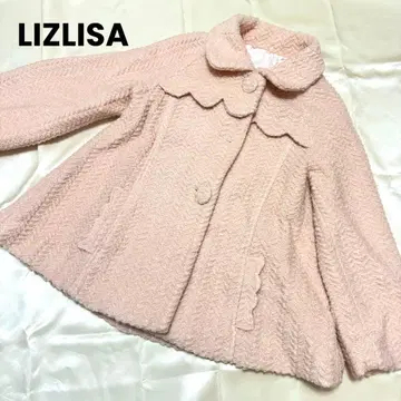 LIZLISA 리즈리사 케이프 판초풍 울 자켓 핑크