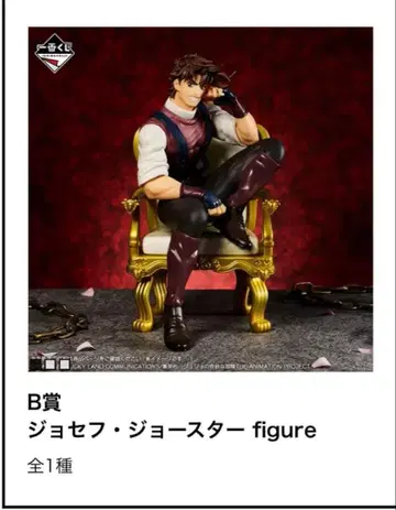 죠죠 제일복권 B상 조셉 죠스타 피규어