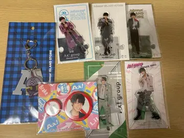 A! group 사노 마사야 아크릴 스탠드, 키링, 캔뱃지 7개 세트