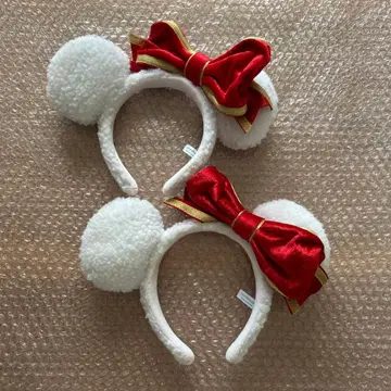 디즈니 머리띠 2개 보아 벨로아 리본 스노우스노우