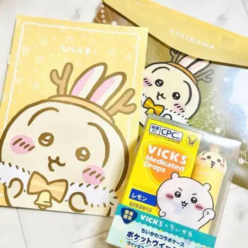 치이카와 (먼작귀) 세븐일레븐 토끼 노트 플랫 케이스 VICKS 콜라보
