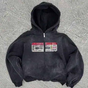 EARTH TO HEAVEN 다크 그레이 후디