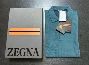 ZEGNA 터콰이즈 피케 셔츠 새상품