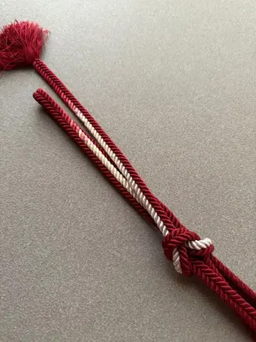 간제조직 허리띠 와인 레드 블렌딩