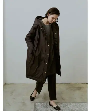 doux bleu 에코 다운 롱 코트