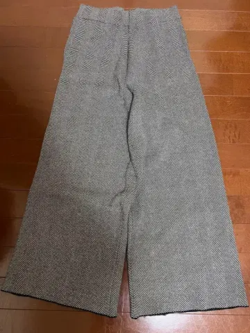 헤링본 무늬 와이드 팬츠 FREE 사이즈