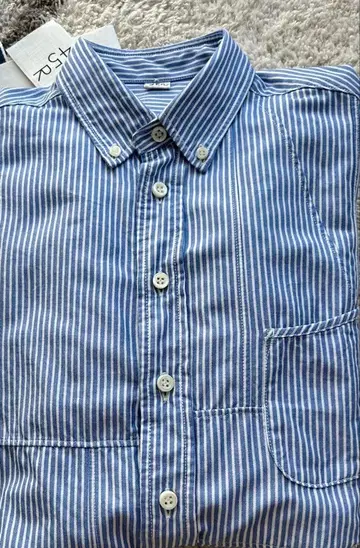 45R 택 포함 새상품 스트라이프 긴팔 셔츠 01 사이즈