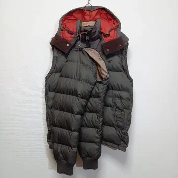 헨리코튼 후드 부착 다운 자켓 다운 베스트 남성용 50