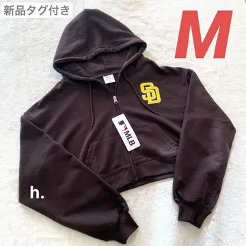 새상품 택 포함 MLB 샌디에이고 파드리스 숏 기장 풀 집업 후드티