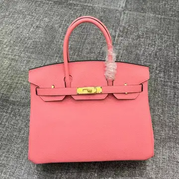 새상품! 버킨 25cm 금장 장식 정품 토고 가죽