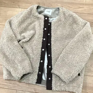 그레디 브릴리언트 AuieF 베이지 보아 자켓 38 사이즈