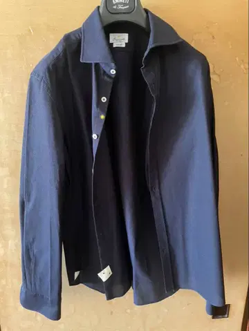 Giannetto 네이비 슬림핏 셔츠