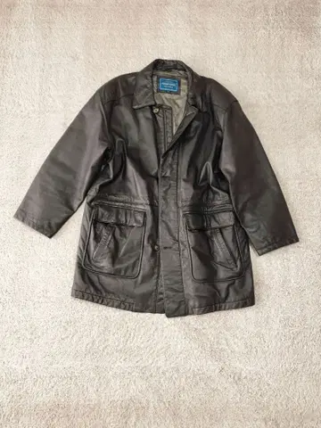 PIERRE BONEE 소가죽 가죽 남성용 자켓 코트 L 사이즈