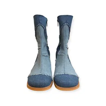 MOUSSY 데님 부츠 L 미사용 새상품 박스 있음 절개 디자인