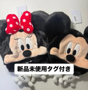 미키&미니 퍼 캡 미사용 새상품