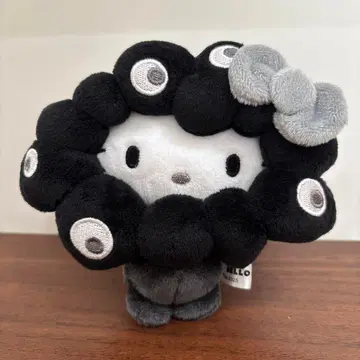 블랙 미야쿠미야쿠 키티  봉제 인형 카라비너 산리오 BC 블랙