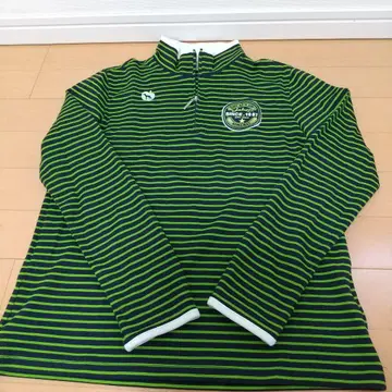 adabat 스트라이프 하프 지퍼 셔츠