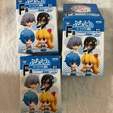 F상 애니메이션 캐릭터 피규어 3체 세트