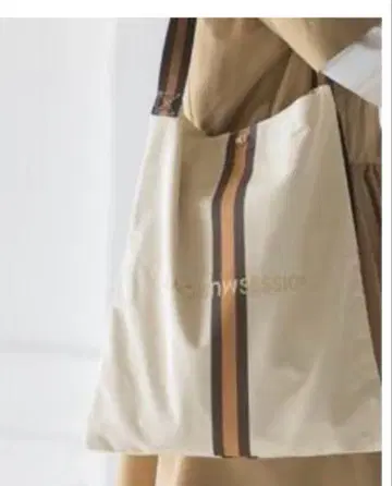 N.jam 오리지널 캔버스 몰 백 베이지