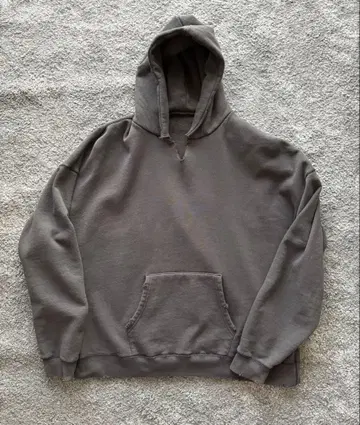 빈티지 그레이 후디 루즈핏 후드티