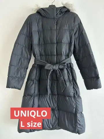 UNIQLO 다운 코트 페더 벨트 포함